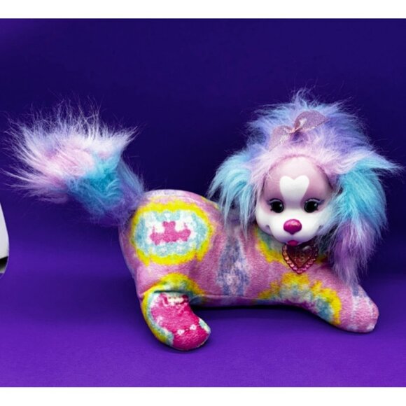 Puppy Surprise Rainbow Tie Dye Plush Dog with 3 Puppies 1 Barks Just Play 2016 - Picture 6 of 16